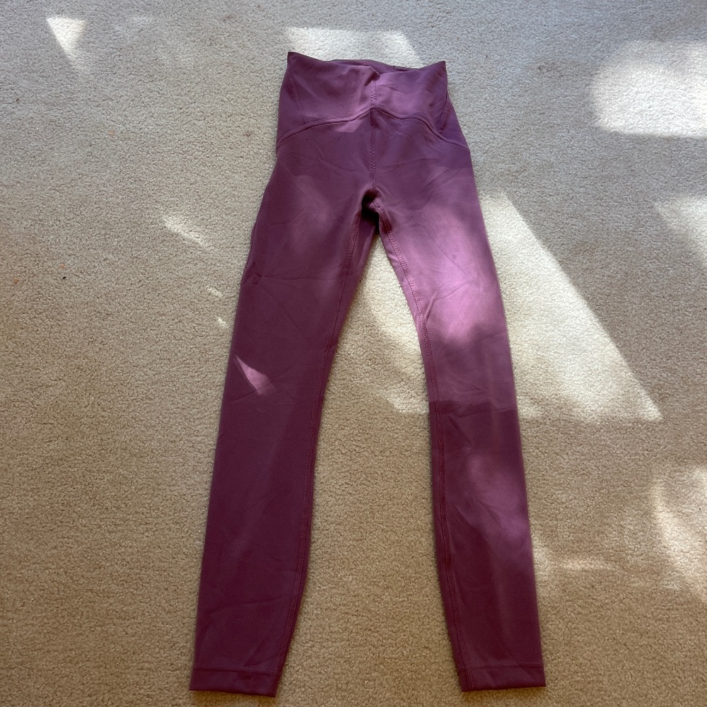 lululemon wunder train leggings size 0